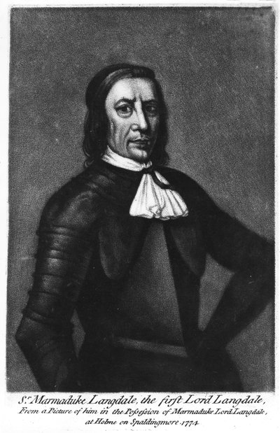 Sir Marmaduke Langdale, 1st Lord Langdale, c.1774 by English School